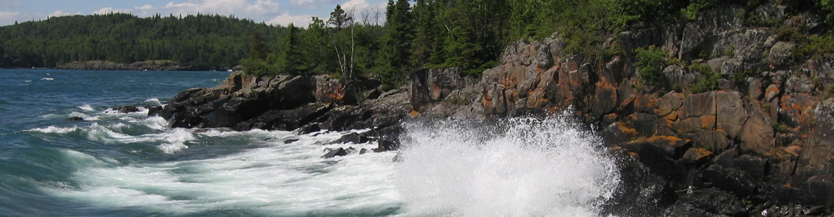 Waves Crash On The Northwestern Lake Superior Coast John Anderson Banner Sm Waves Crash On The Northwestern Lake Superior Coast John Anderson Banner Sm