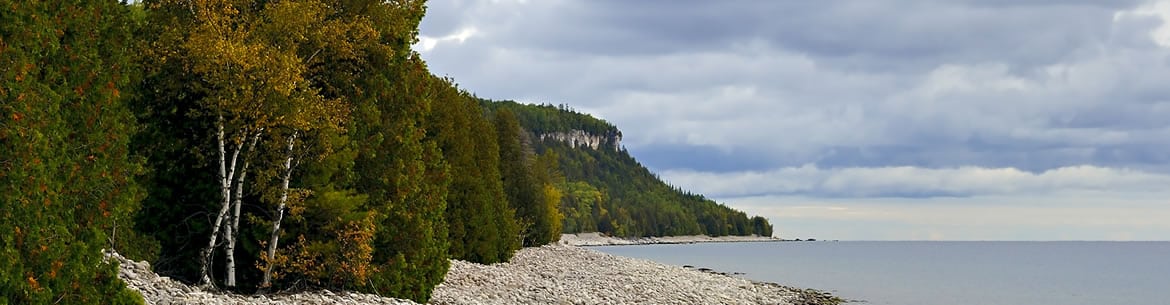 Cabot Head Shoreline Northern Bruce Peninsula Kas Stone Banner Sm