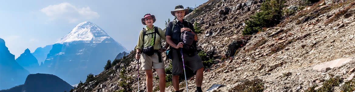 John And Ena at Mt St Piran In Banff National Park